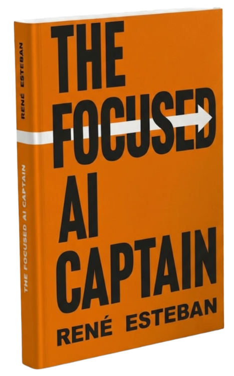 The Focused AI Captain – 3D Book Cover